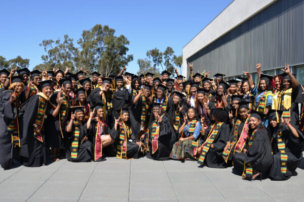 Black graduates in regalia