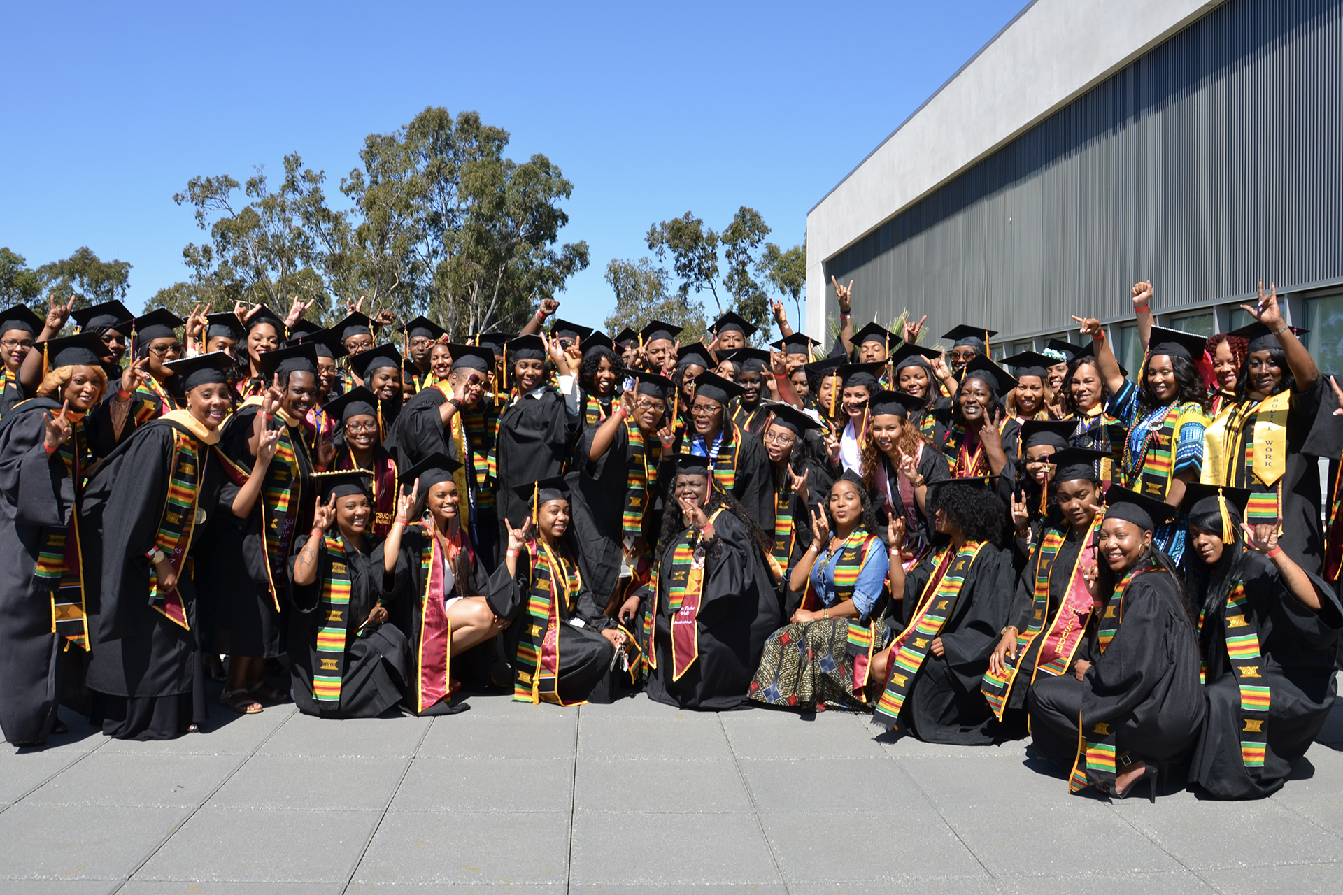 Black graduates in regalia